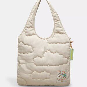 Coachtopia Loop Flat Tote With Cloud Quilting